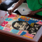 James Baldwin Puzzle Colorful Graffiti Style Portrait The Fire Next Time Text Bold Civil Rights Tribute - African Pride