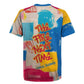James Baldwin Rugby Jersey Colorful Graffiti Style Portrait The Fire Next Time Text Bold Civil Rights Tribute TS04