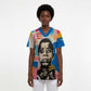 James Baldwin Scrub Top Colorful Graffiti Style Portrait The Fire Next Time Text Bold Civil Rights Tribute - African Pride