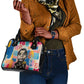 James Baldwin Shoulder Handbag Colorful Graffiti Style Portrait The Fire Next Time Text Bold Civil Rights Tribute - African Pride