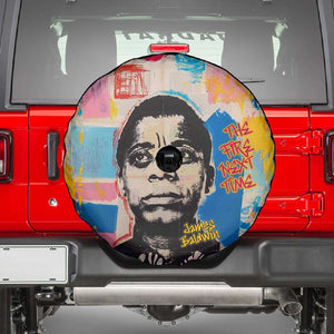 James Baldwin Spare Tire Cover Colorful Graffiti Style Portrait The Fire Next Time Text Bold Civil Rights Tribute - African Pride