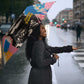 James Baldwin Umbrella Colorful Graffiti Style Portrait The Fire Next Time Text Bold Civil Rights Tribute - African Pride