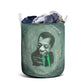 James Baldwin Laundry Basket Green Handwritten Script Design Smiling Portrait Civil Rights and Literature - African Pride