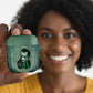 James Baldwin AirPods Case Green Handwritten Script Design Smiling Portrait Civil Rights and Literature - African Pride