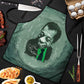 James Baldwin Apron Green Handwritten Script Design Smiling Portrait Civil Rights and Literature - African Pride
