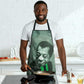 James Baldwin Apron Green Handwritten Script Design Smiling Portrait Civil Rights and Literature - African Pride