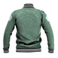 James Baldwin Baseball Jacket Green Handwritten Script Design Smiling Portrait Civil Rights and Literature - African Pride