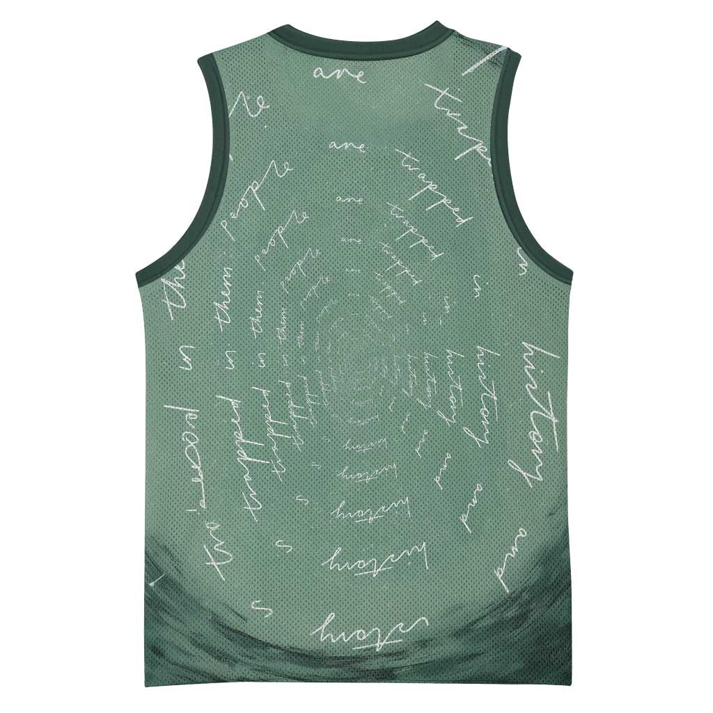 James Baldwin Basketball Jersey Green Handwritten Script Design Smiling Portrait Civil Rights and Literature - African Pride