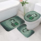 James Baldwin Bathroom Set Green Handwritten Script Design Smiling Portrait Civil Rights and Literature - African Pride