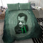 James Baldwin Bedding Set Green Handwritten Script Design Smiling Portrait Civil Rights and Literature - African Pride