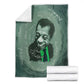 James Baldwin Blanket Green Handwritten Script Design Smiling Portrait Civil Rights and Literature - African Pride