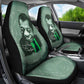 James Baldwin Car Seat Cover Green Handwritten Script Design Smiling Portrait Civil Rights and Literature - African Pride