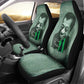 James Baldwin Car Seat Cover Green Handwritten Script Design Smiling Portrait Civil Rights and Literature - African Pride