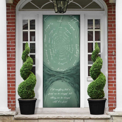 James Baldwin Door Cover Green Handwritten Script Design Smiling Portrait Civil Rights and Literature - African Pride
