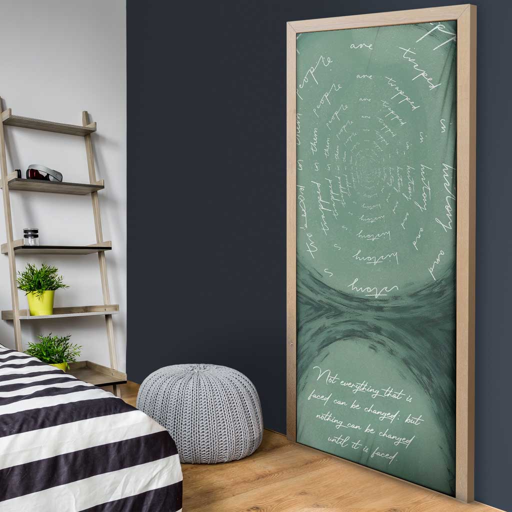 James Baldwin Door Cover Green Handwritten Script Design Smiling Portrait Civil Rights and Literature - African Pride