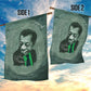 James Baldwin Garden Flag Green Handwritten Script Design Smiling Portrait Civil Rights and Literature - African Pride