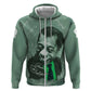 James Baldwin Hoodie Green Handwritten Script Design Smiling Portrait Civil Rights and Literature - African Pride