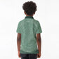 James Baldwin Kid Polo Shirt Green Handwritten Script Design Smiling Portrait Civil Rights and Literature TS04