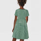 James Baldwin Kid Short Sleeve Dress Green Handwritten Script Design Smiling Portrait Civil Rights and Literature TS04