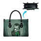 James Baldwin Leather Bag Green Handwritten Script Design Smiling Portrait Civil Rights and Literature - African Pride