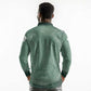James Baldwin Long Sleeve Polo Shirt Green Handwritten Script Design Smiling Portrait Civil Rights and Literature - African Pride