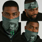 James Baldwin Neck Gaiter Green Handwritten Script Design Smiling Portrait Civil Rights and Literature - African Pride