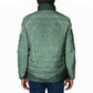 James Baldwin Padded Jacket Green Handwritten Script Design Smiling Portrait Civil Rights and Literature - African Pride