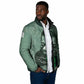 James Baldwin Padded Jacket Green Handwritten Script Design Smiling Portrait Civil Rights and Literature - African Pride