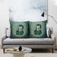 James Baldwin Pillow Cover Green Handwritten Script Design Smiling Portrait Civil Rights and Literature - African Pride