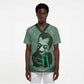 James Baldwin Scrub Top Green Handwritten Script Design Smiling Portrait Civil Rights and Literature - African Pride