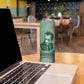 James Baldwin Skinny Tumbler Green Handwritten Script Design Smiling Portrait Civil Rights and Literature - African Pride