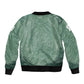 James Baldwin Sleeve Zip Bomber Jacket Green Handwritten Script Design Smiling Portrait Civil Rights and Literature - African Pride