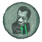 James Baldwin Spare Tire Cover Green Handwritten Script Design Smiling Portrait Civil Rights and Literature - African Pride