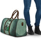 James Baldwin Travel Bag Green Handwritten Script Design Smiling Portrait Civil Rights and Literature - African Pride