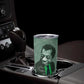 James Baldwin Tumbler Cup Green Handwritten Script Design Smiling Portrait Civil Rights and Literature - African Pride