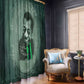 James Baldwin Window Curtain Green Handwritten Script Design Smiling Portrait Civil Rights and Literature - African Pride