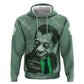 James Baldwin Zip Hoodie Green Handwritten Script Design Smiling Portrait Civil Rights and Literature - African Pride