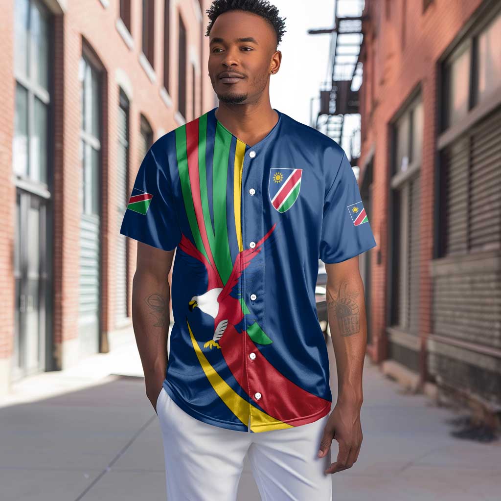 African Fish Eagle Namibia Baseball Jersey Gemsbok Supporters Style
