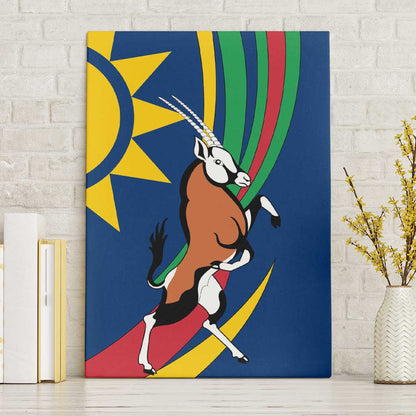 African Fish Eagle Namibia Canvas Wall Art Gemsbok Supporters Style