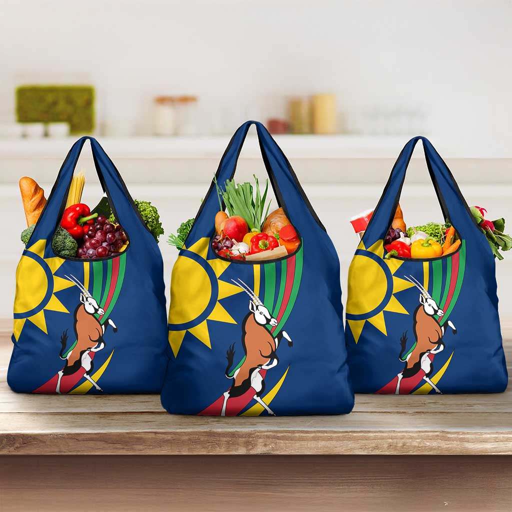African Fish Eagle Namibia Grocery Bag Gemsbok Supporters Style