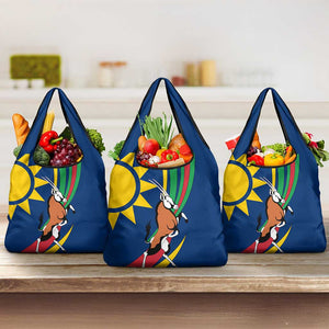 African Fish Eagle Namibia Grocery Bag Gemsbok Supporters Style