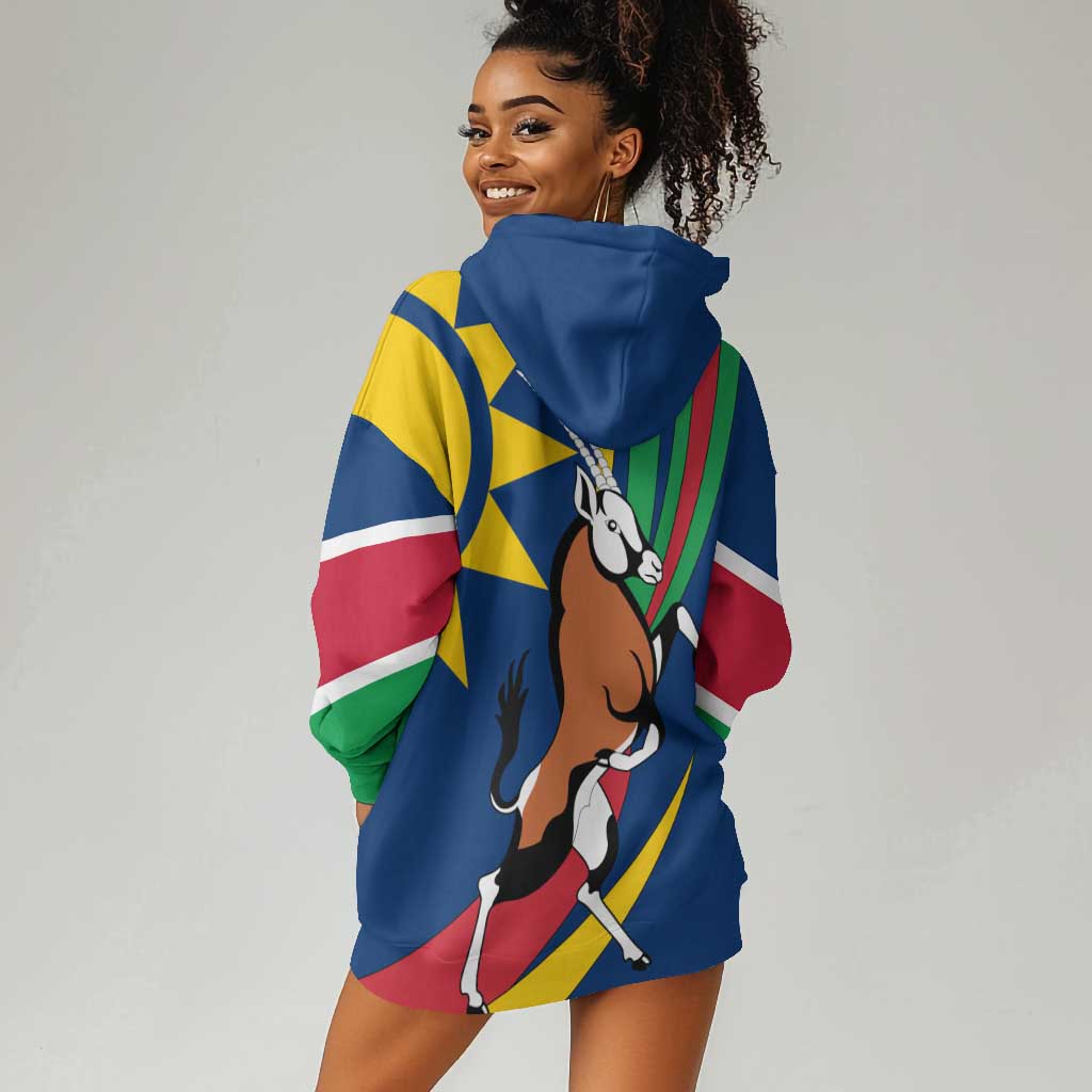African Fish Eagle Namibia Hoodie Dress Gemsbok Supporters Style