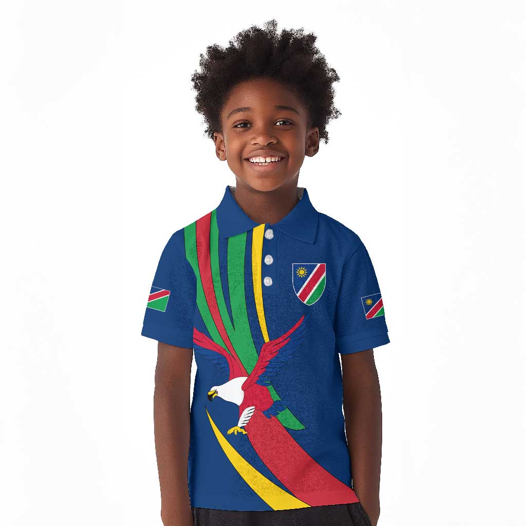 African Fish Eagle Namibia Kid Polo Shirt Gemsbok Supporters Style