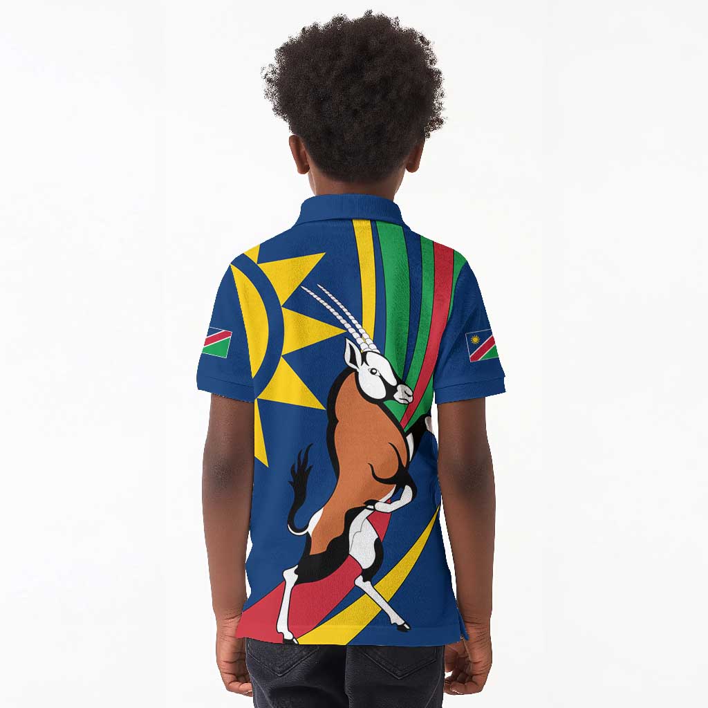 African Fish Eagle Namibia Kid Polo Shirt Gemsbok Supporters Style