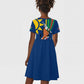 African Fish Eagle Namibia Kid Short Sleeve Dress Gemsbok Supporters Style