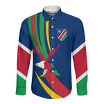 African Fish Eagle Namibia Long Sleeve Button Shirt Gemsbok Supporters Style
