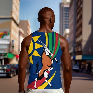 African Fish Eagle Namibia Men Tank Top Gemsbok Supporters Style