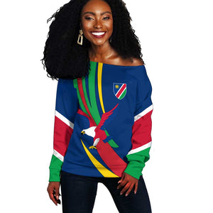 African Fish Eagle Namibia Off Shoulder Sweater Gemsbok Supporters Style