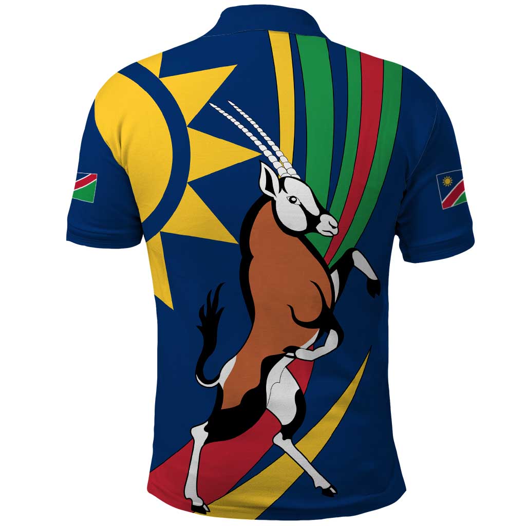 African Fish Eagle Namibia Polo Shirt Gemsbok Supporters Style