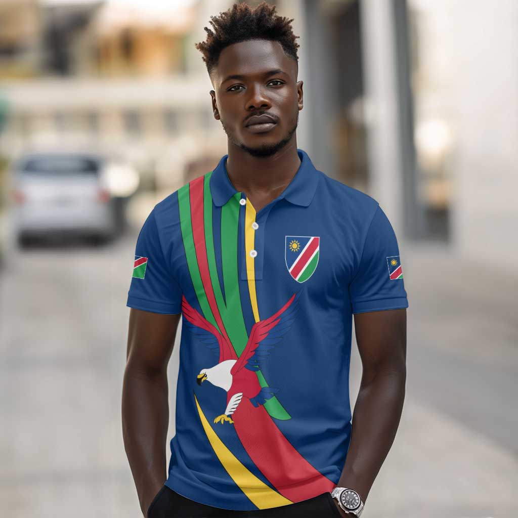 African Fish Eagle Namibia Polo Shirt Gemsbok Supporters Style